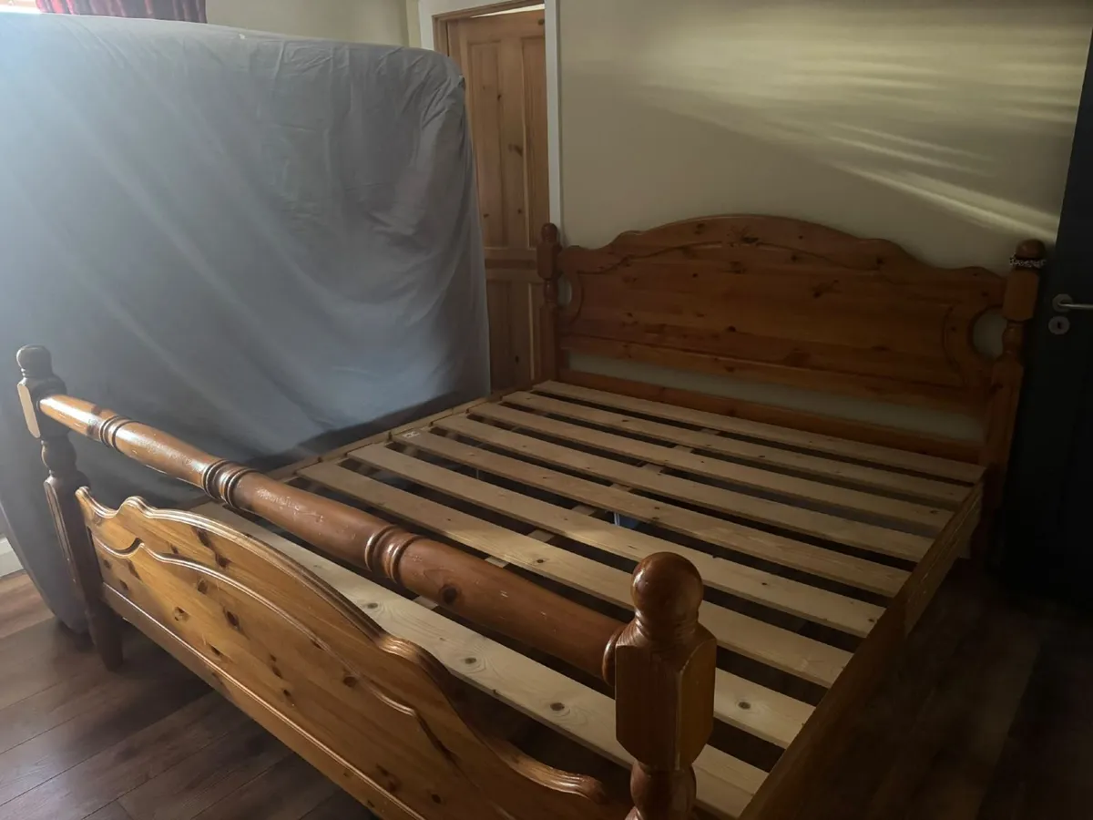 Soild pine bed Superking - Image 3