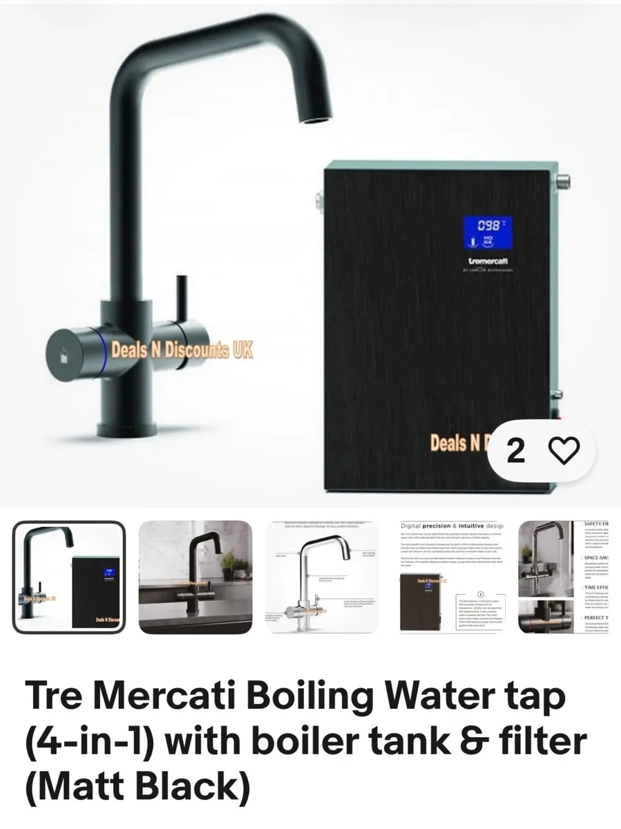 Tremercati 4 in 1 boiling tap - Image 1