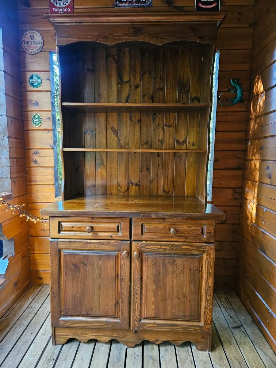 Large Solid Pine Welsh Dresser – Heavy, Traditiona - Image 4