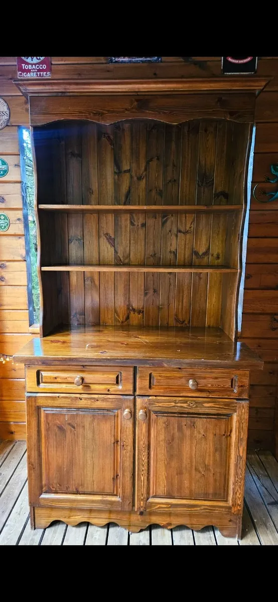 Large Solid Pine Welsh Dresser – Heavy, Traditiona - Image 1