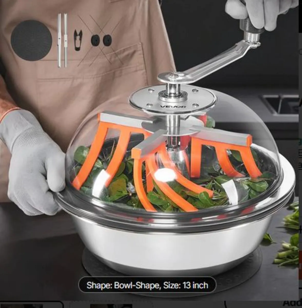 Bud Leaf Bowl Trimmer, 335 mm Manual Bud Trimmer, - Image 1