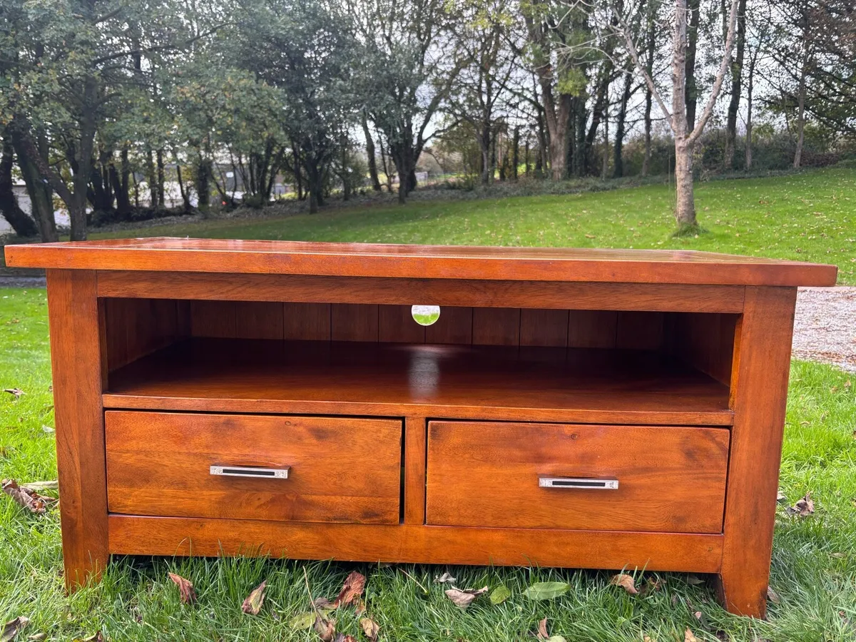 Solid wood tv unit - Image 1