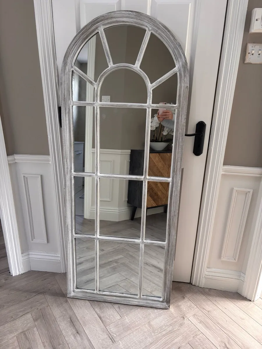 Large Arched Window-Style Mirror – 150cm - Image 1