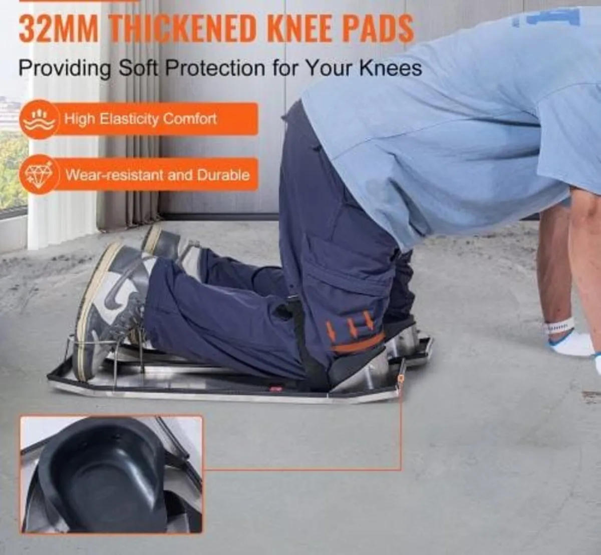 Concrete Knee Boards Stainless Steel, 30'' x 8'' C - Image 3