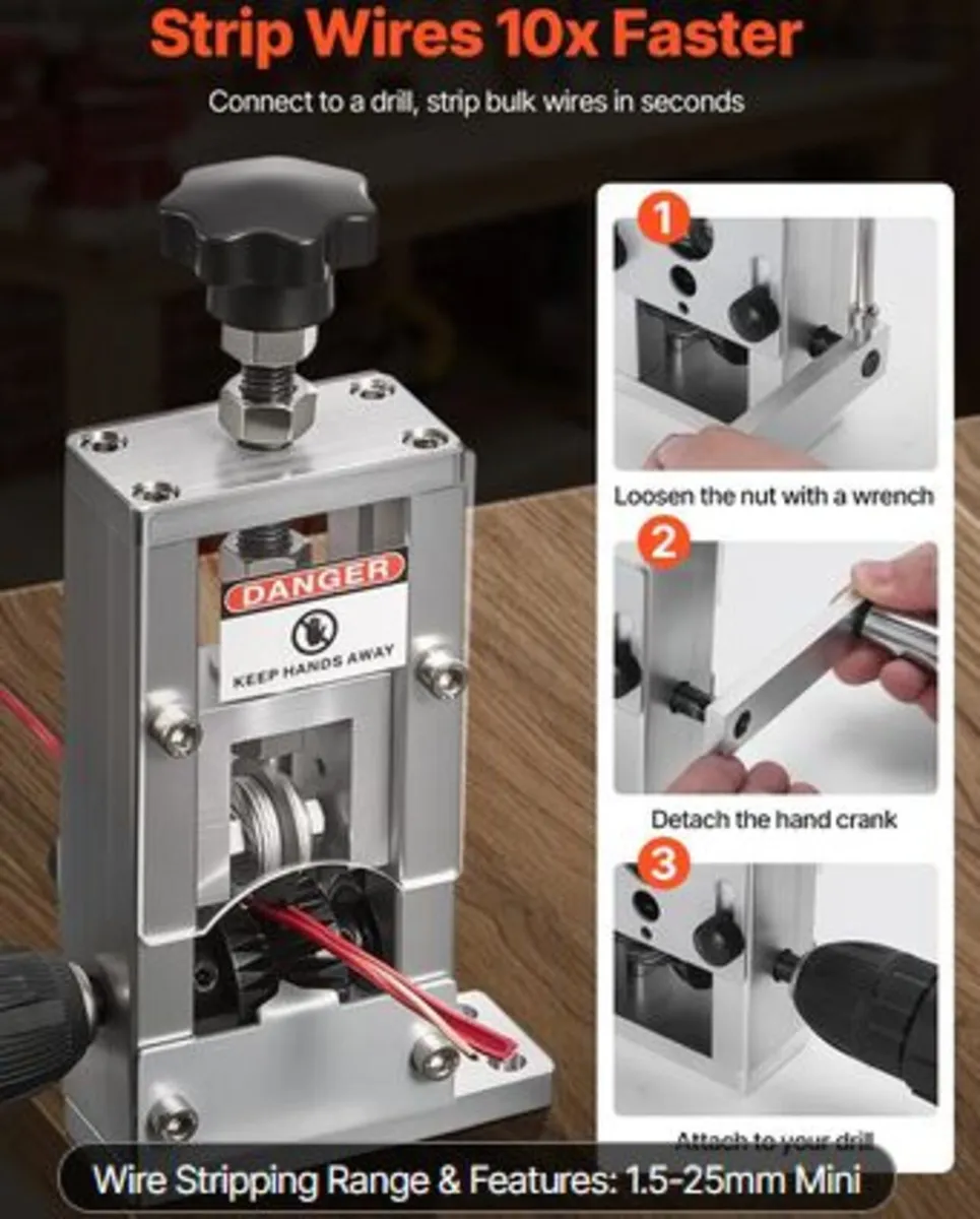 Manual Wire Stripper Stripping Machine 1,5-25 mm - Image 2