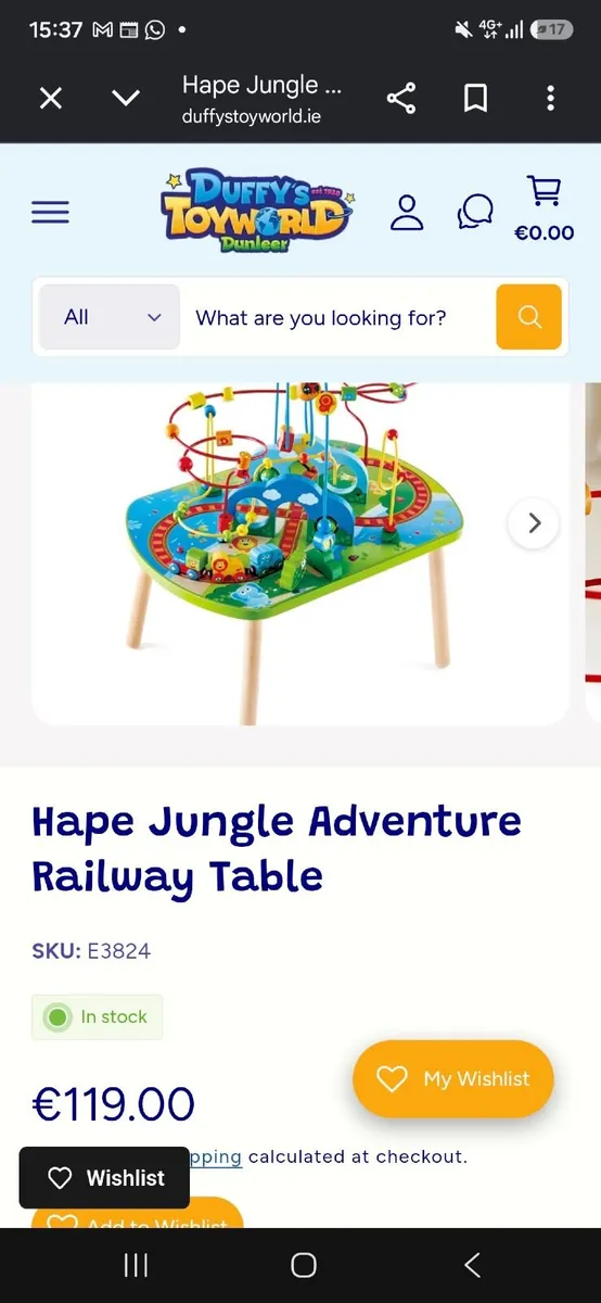 Hape Jungle Adventure Train Table - Image 1