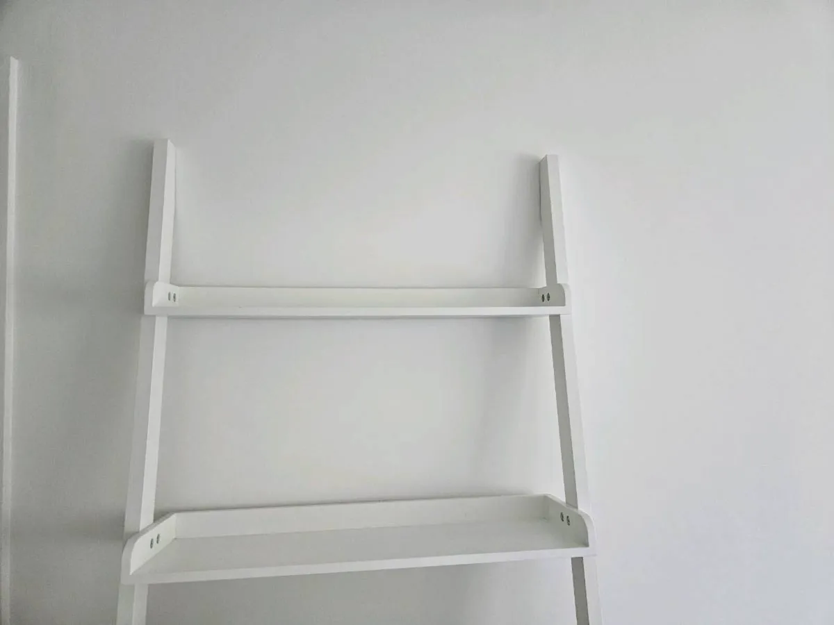 White Ladder Bookshelf/ Shelving Unit - Image 2