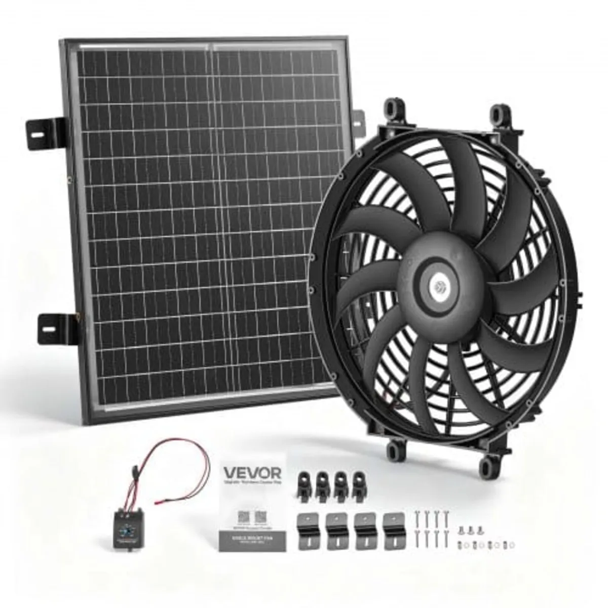 Gable Mount Fan, 30.5 cm Solar-Powered Attic Vent - Image 1