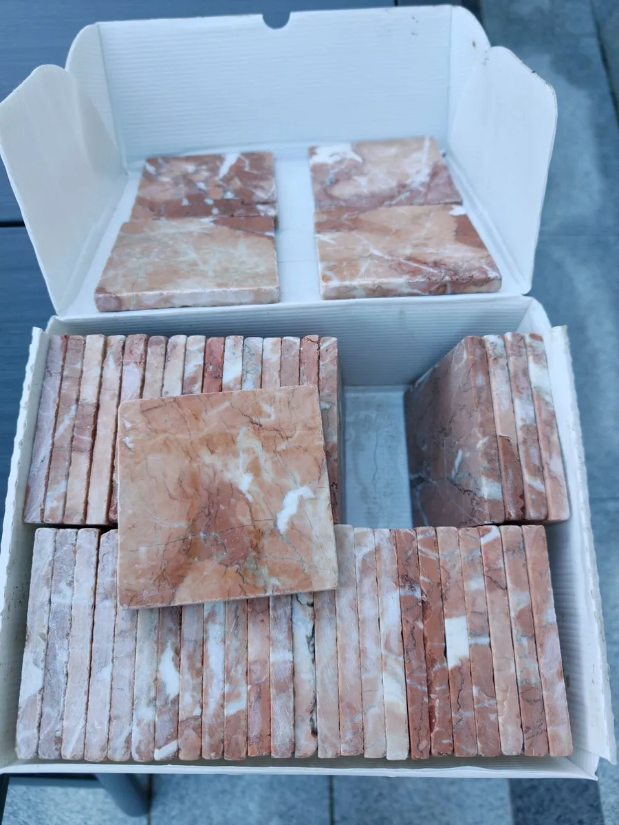 Classic Rosso rumbled marble Tiles - Image 2