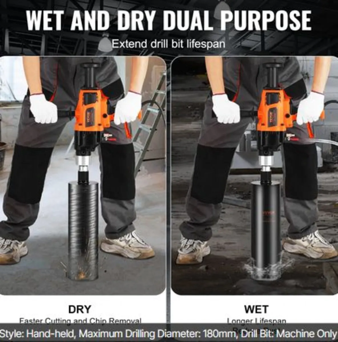 Core Drill Machine 2.03-18 cm Dia 2600W Handheld - Image 3