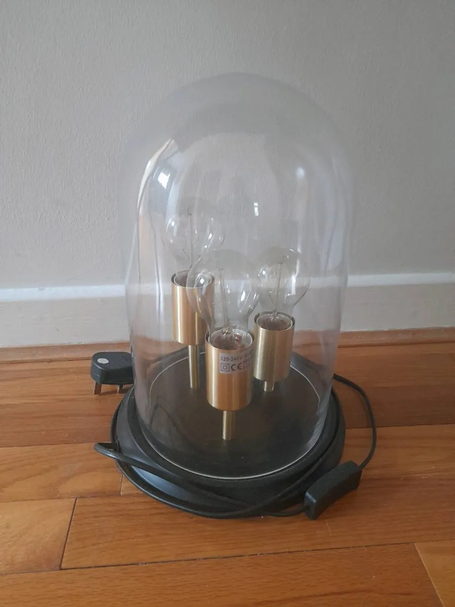 Glass Dome Shaped Table Lamp - Image 1