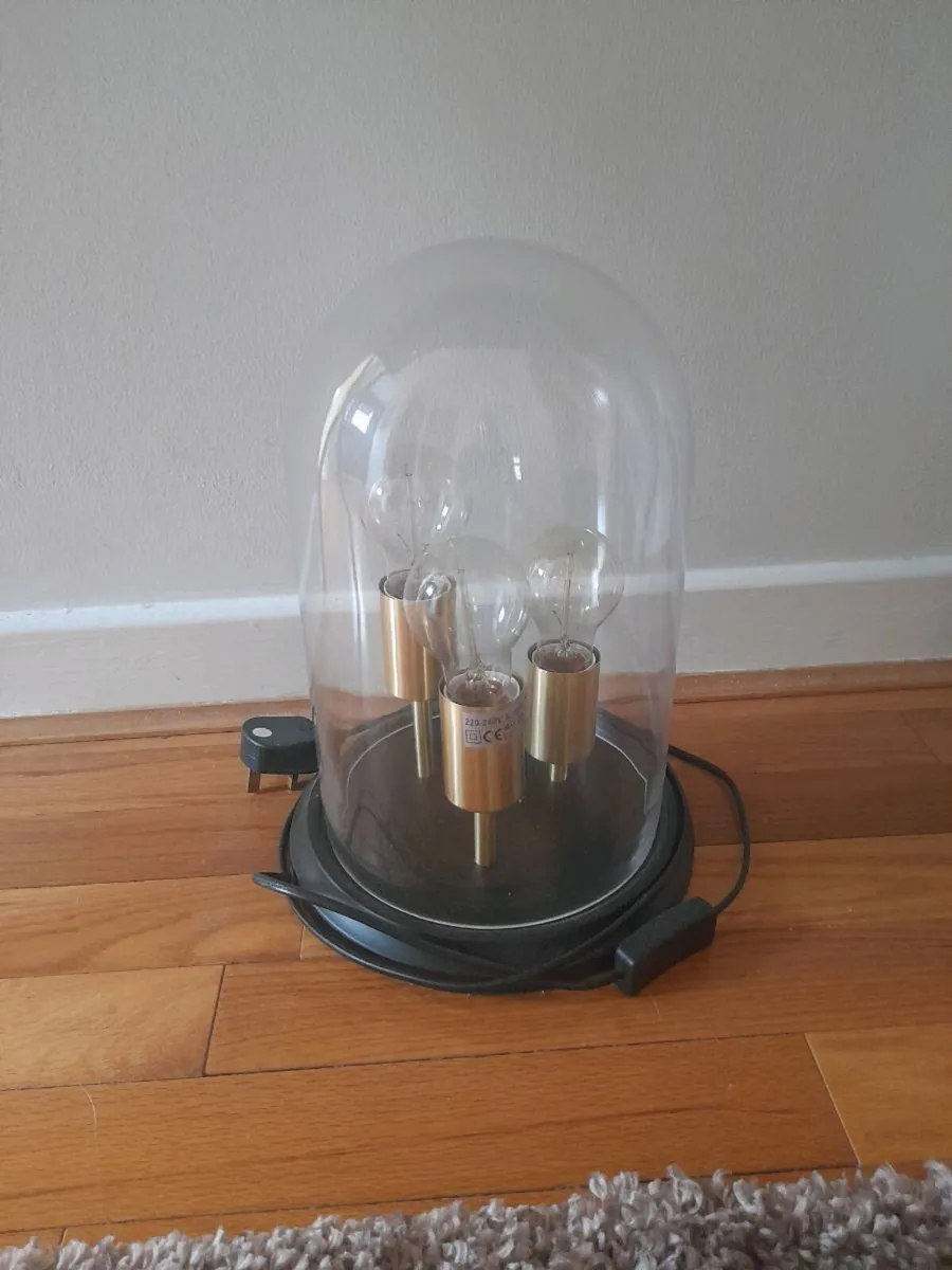 Glass Dome Shaped Table Lamp - Image 2
