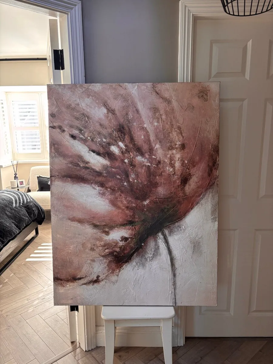 Fern Cottage Interiors Large Blush Pink Canvas - Image 1