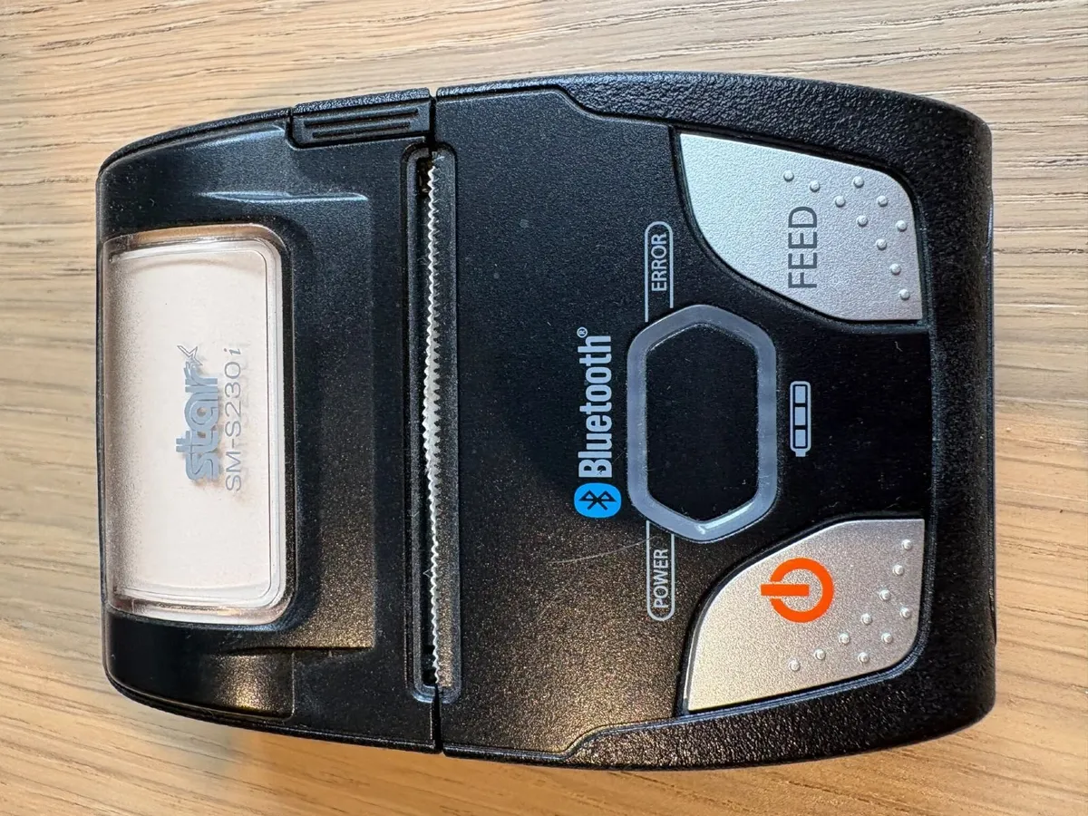 Star SM-S230i Mobile Receipt Printer, Untested - Image 3