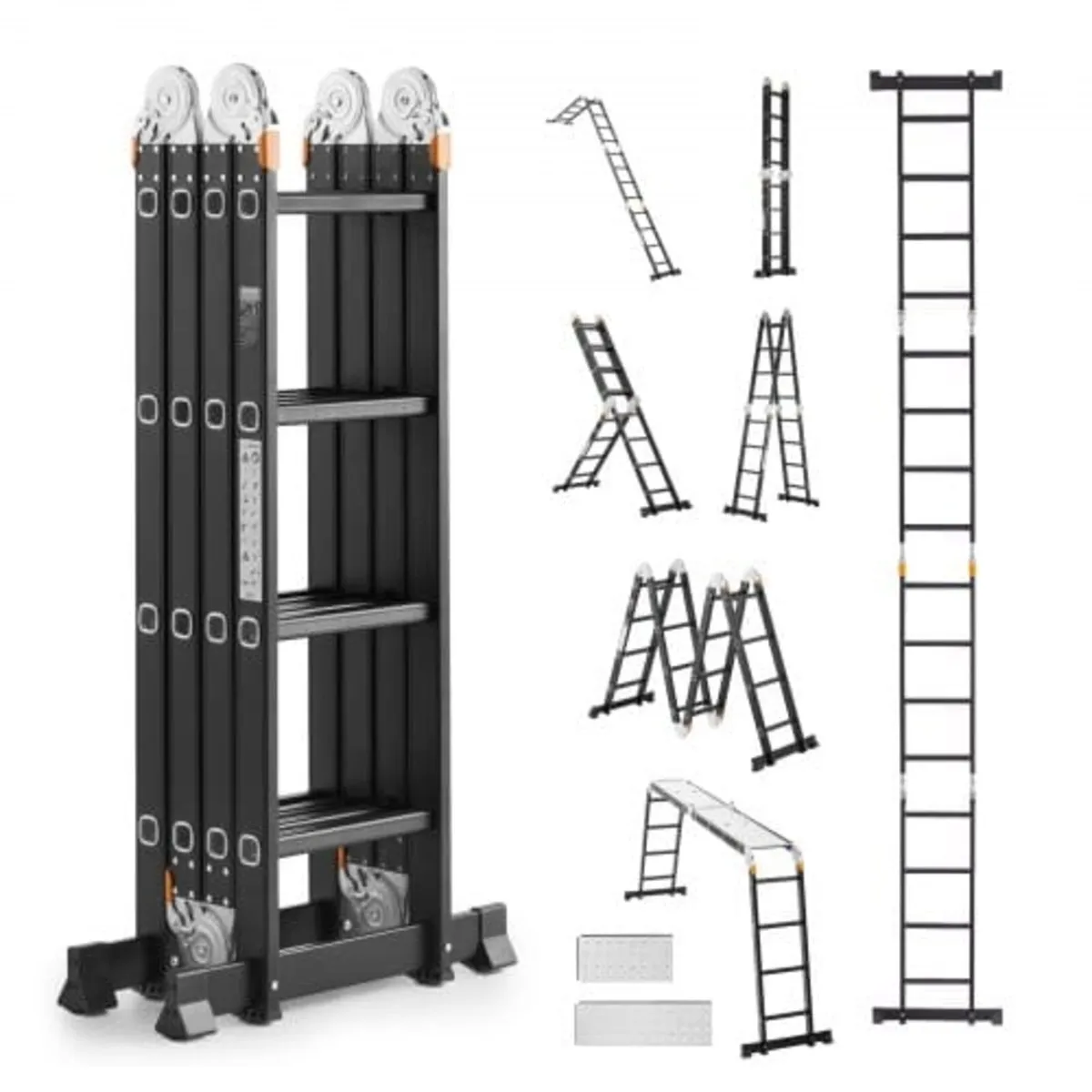 Multi-Purpose Folding Ladder, 7-in-1 Tall Extensio - Image 1