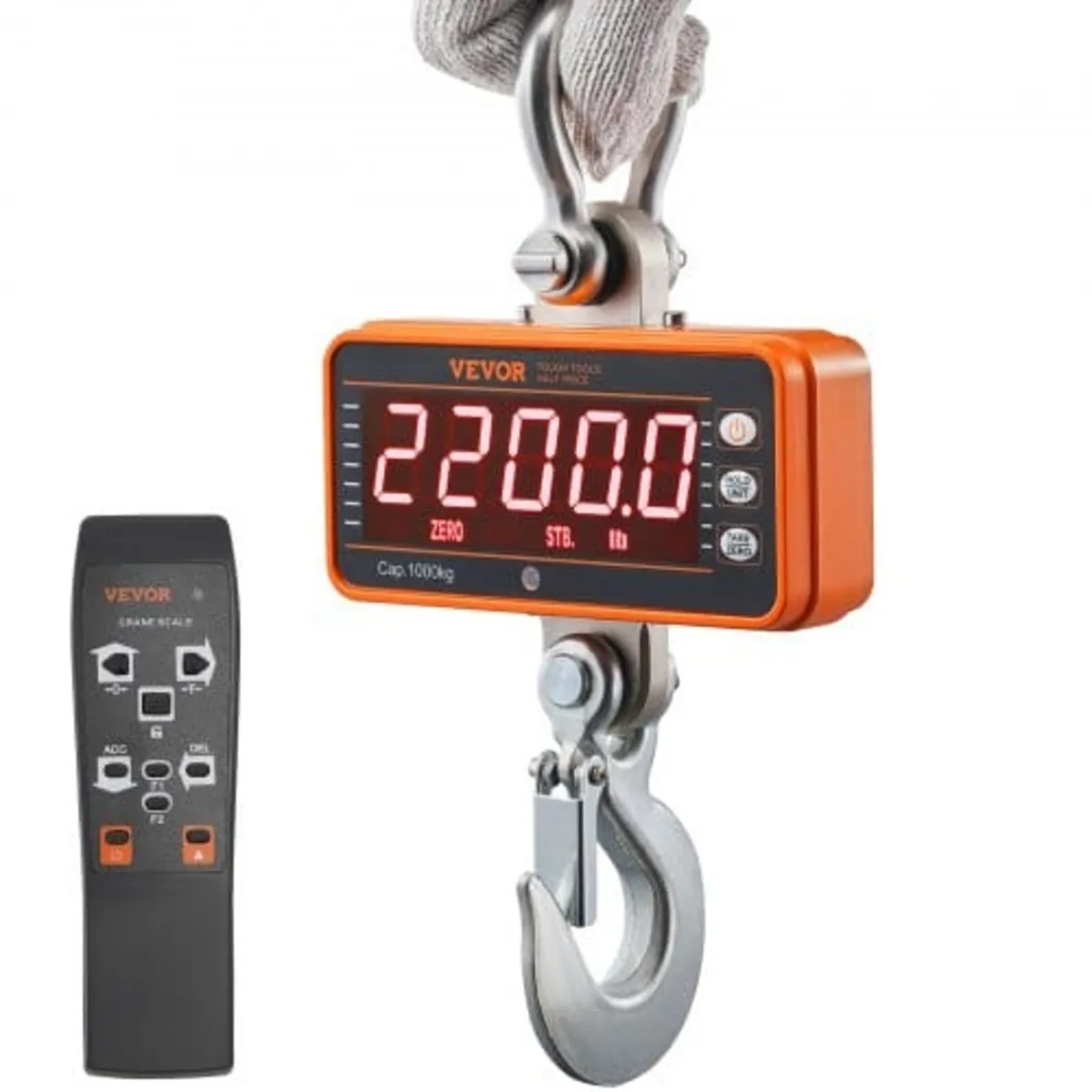 Digital Crane Scale, 2200 lbs/1000 kg, Industrial - Image 1