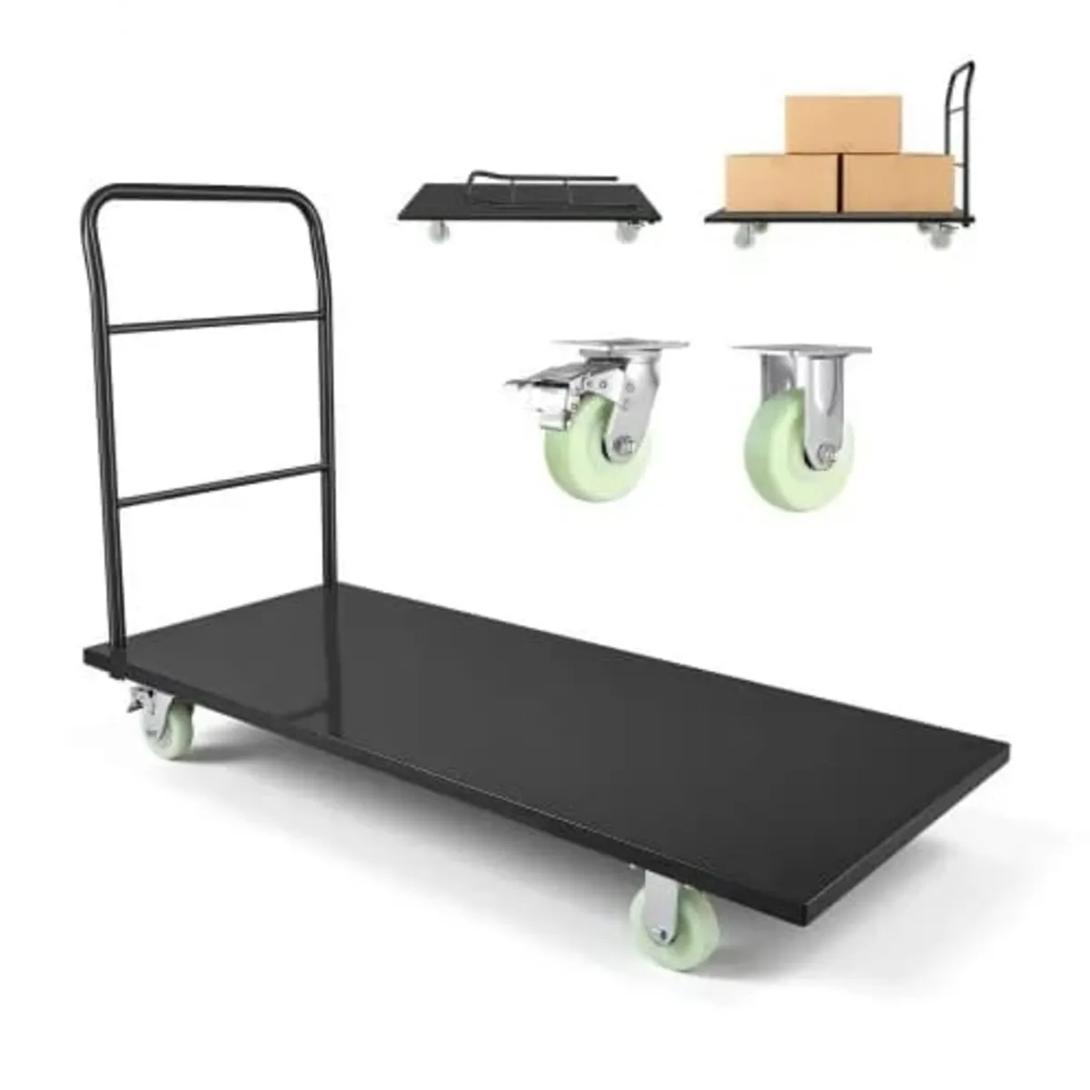 Heavy Duty Platform Truck, 2000 lbs Capacity, Indu - Image 1