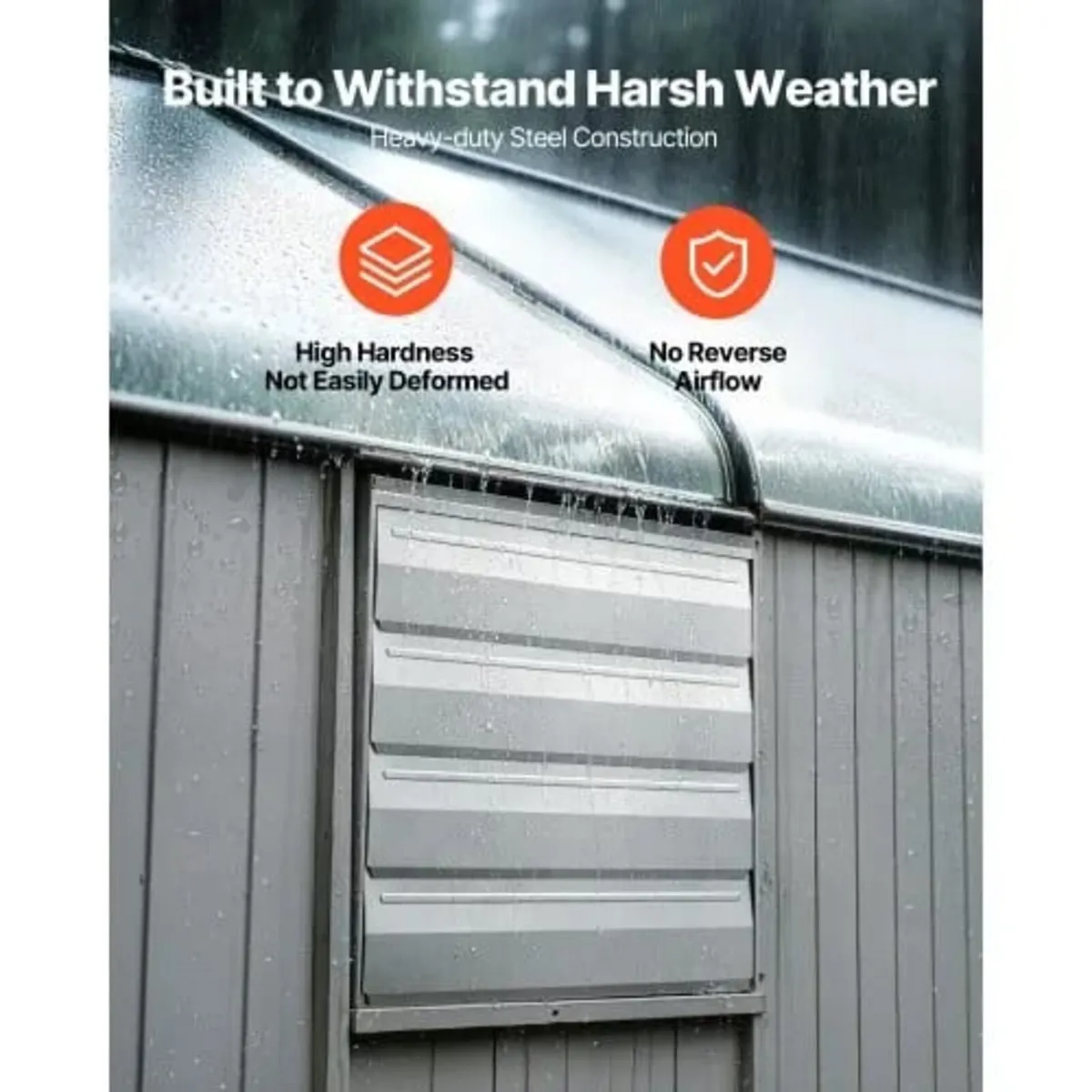 413 mm Shutter Exhaust Fan Wall Mounted Automatic - Image 2