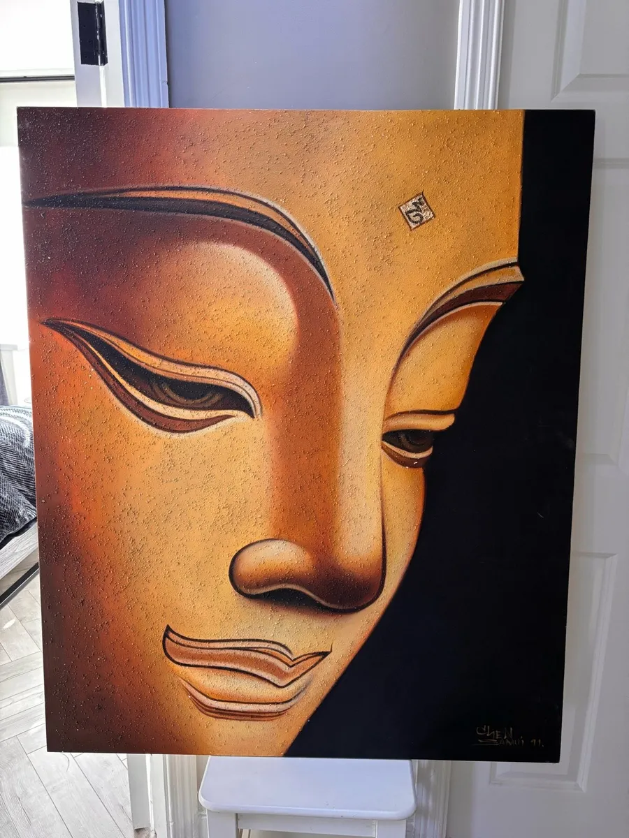 Large Buddha Canvas Wall Art – 120cm - Image 1