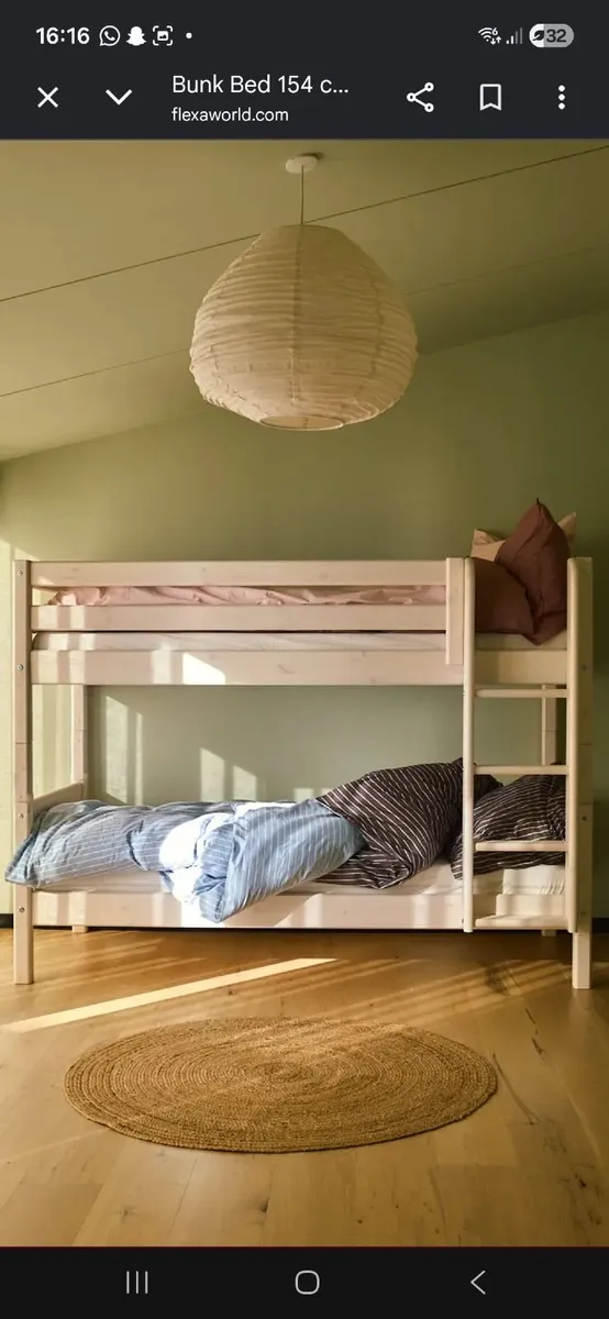 Flexa bunk bed with slant ladder - Image 1