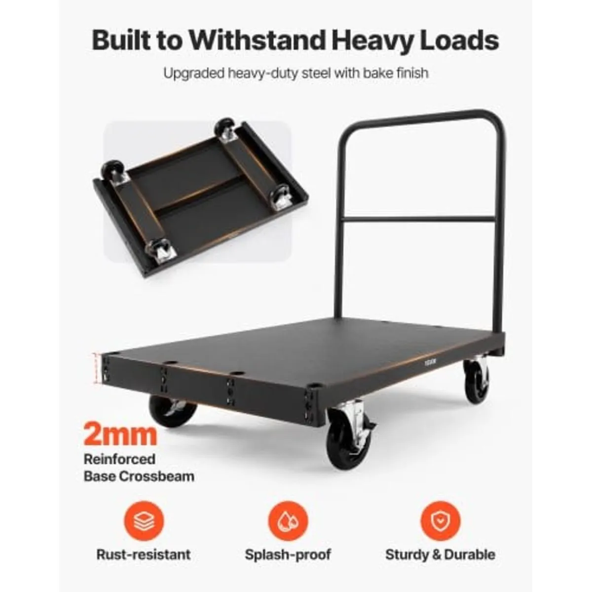 Drywall Cart Dolly, 816 kg Load Capacity, 2-in-1 S - Image 4