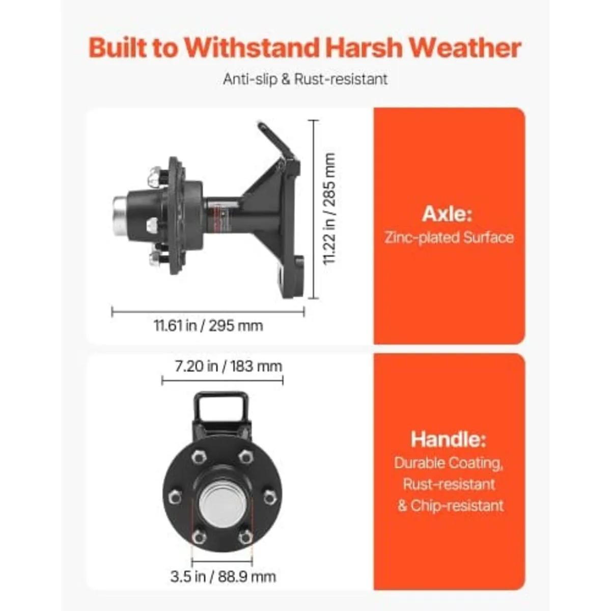Shipping Container Wheels 6-Lug Wheels Kit, Heavy - Image 2