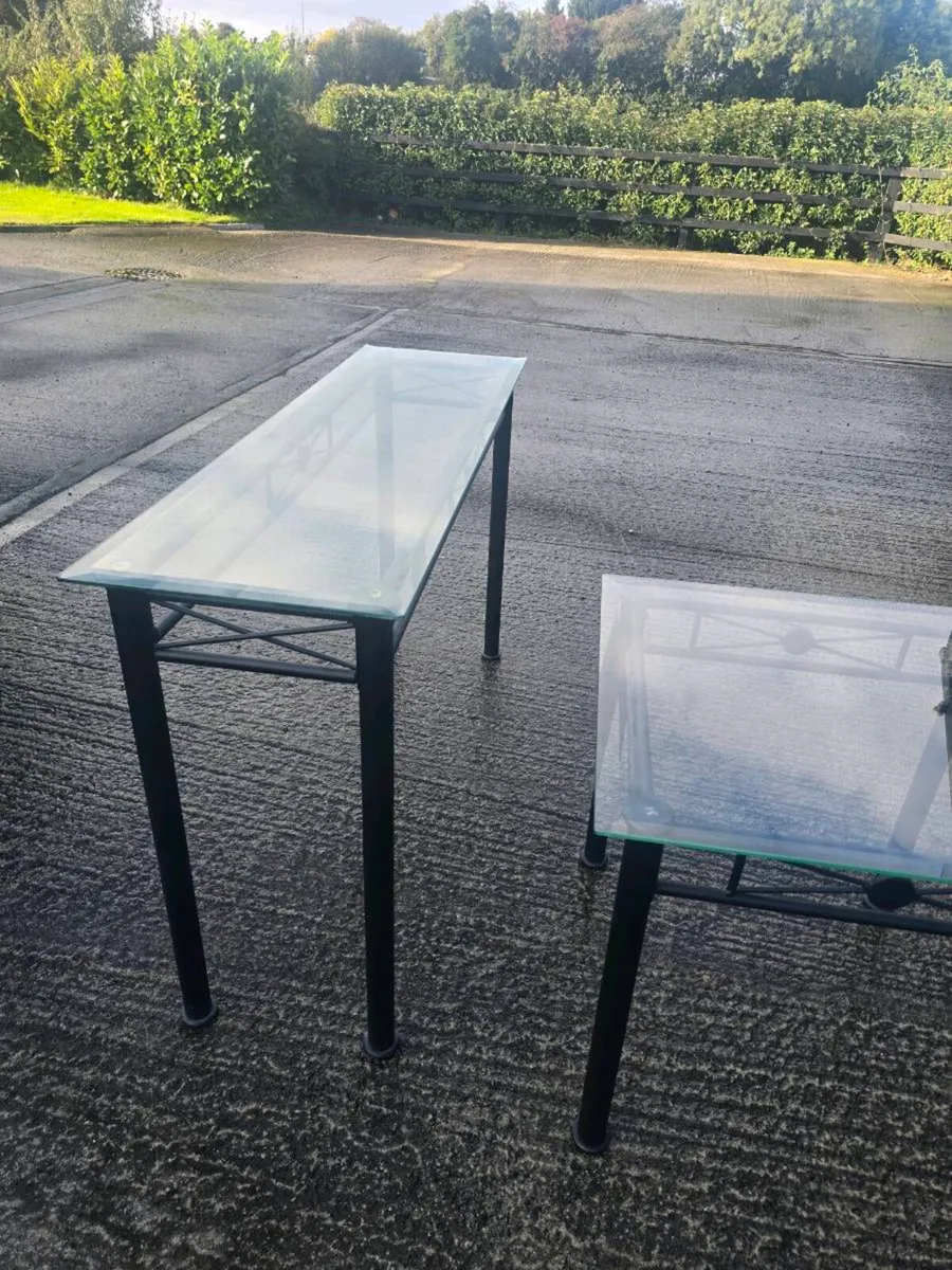 3 glass tables - Image 3