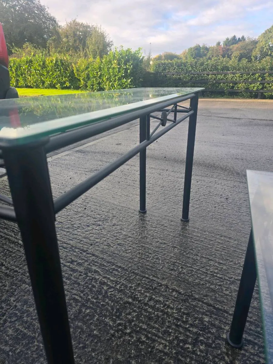 3 glass tables - Image 4