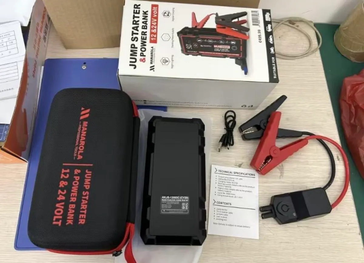 Brand New Manarola 12V/24V Jump Starter - Image 2
