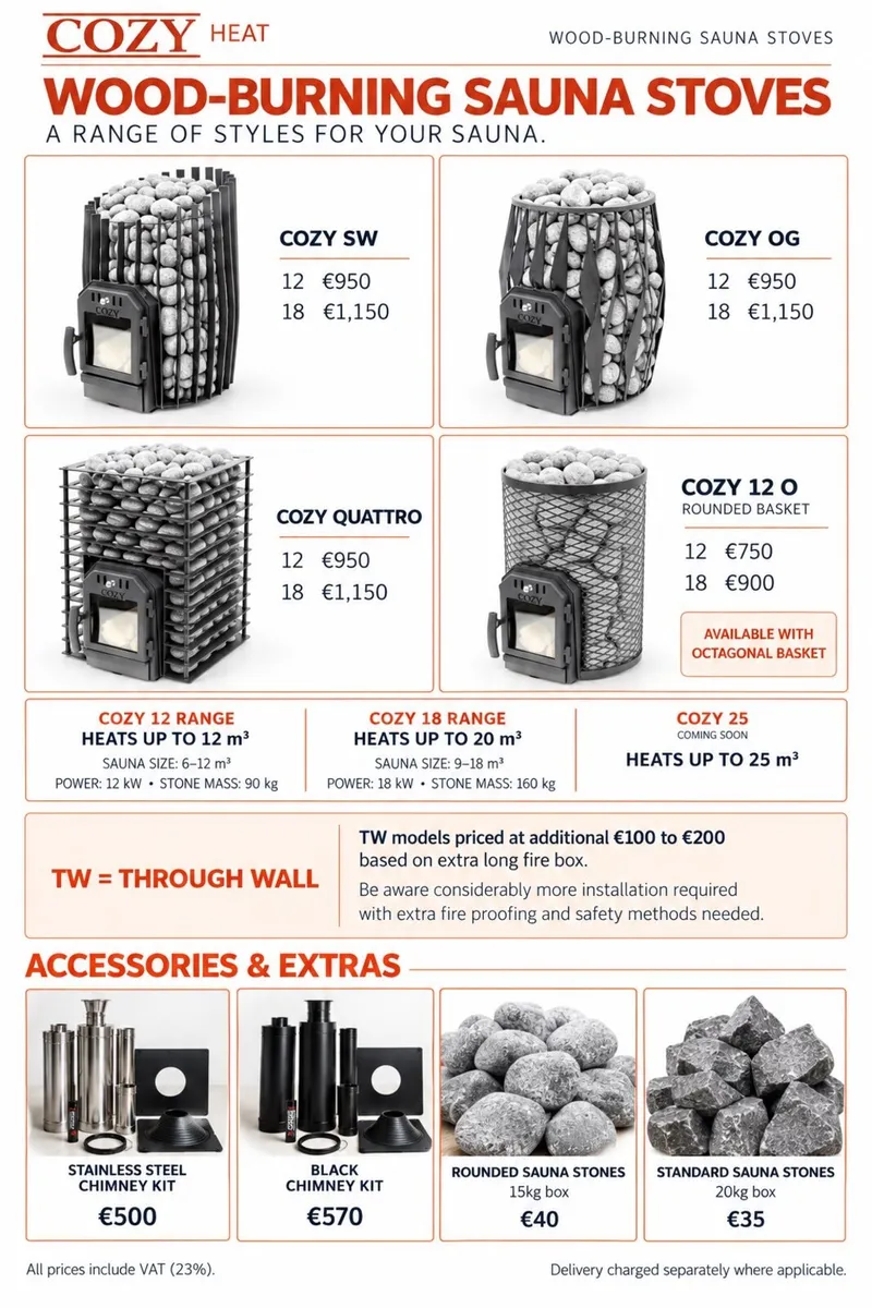 Sauna Stoves - COZY HEAT - Image 1