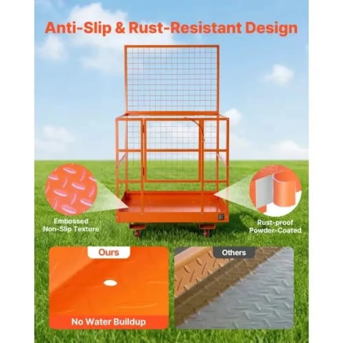 Forklift Safety Cage, 1225 x 1148 mm, Heavy Duty F - Image 3