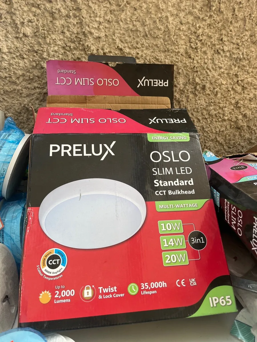 Prelux Oslo Slim LED Bulkhead 10W/14W/20W – New - Image 2