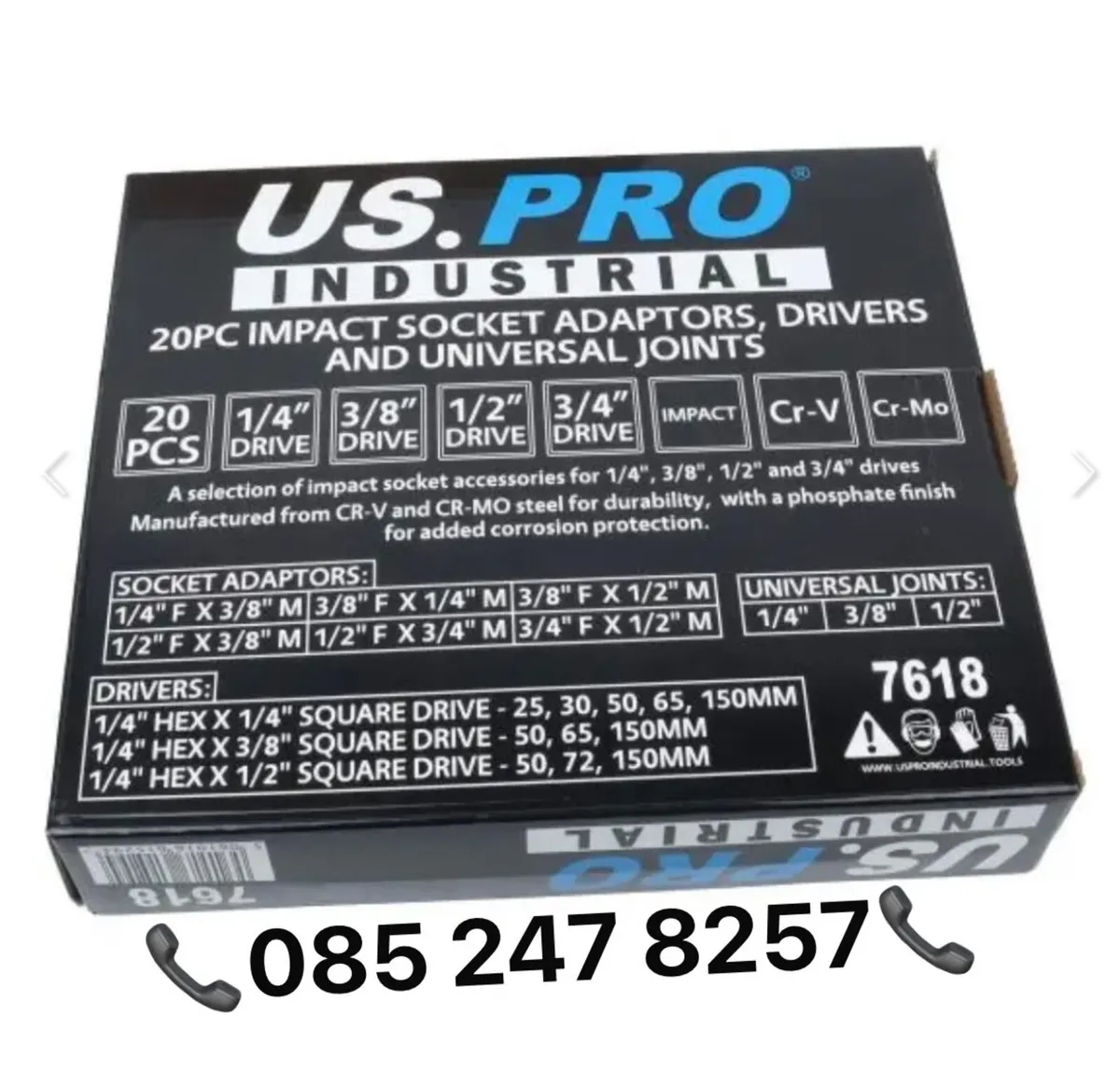 Brand New US PRO 20Pc Impact Socket Adapter Set - Image 3