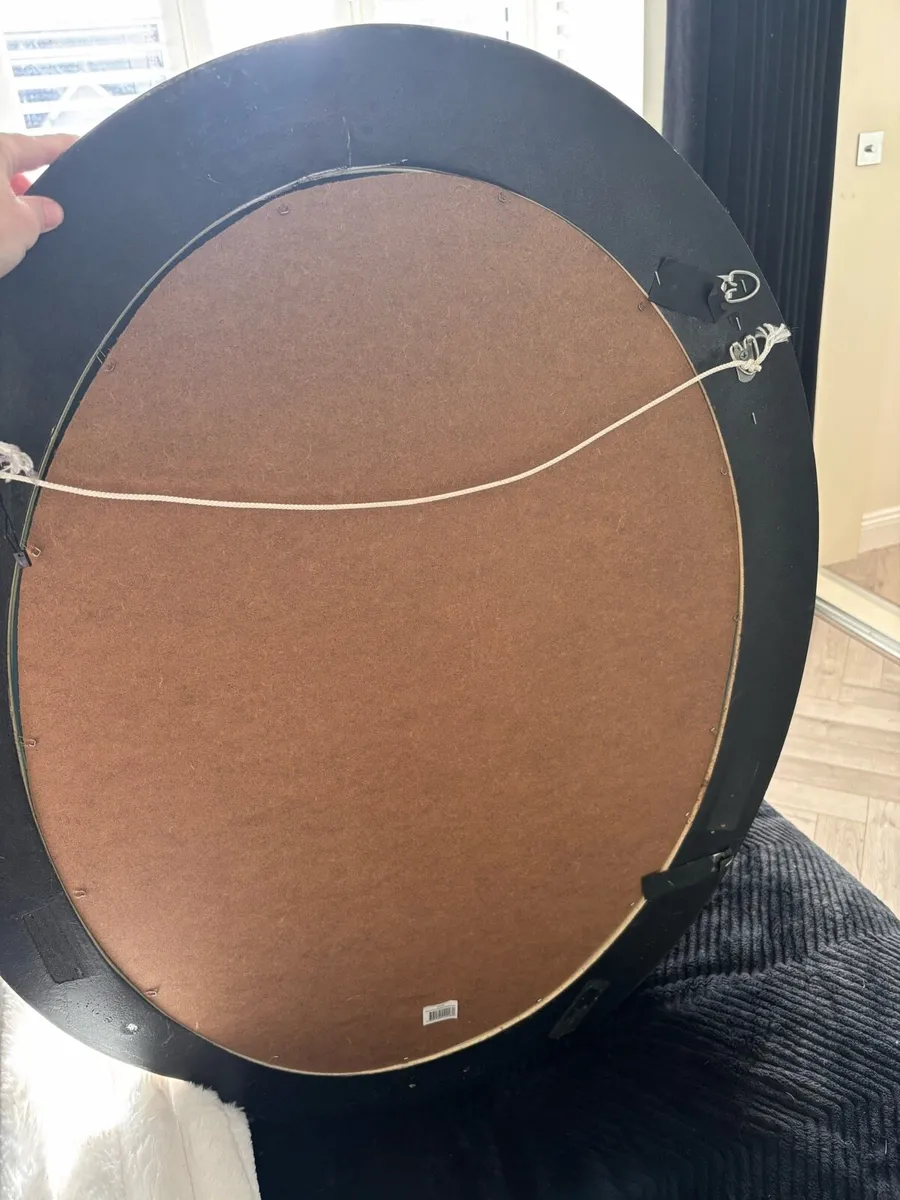 Large Oval Swirl Mirror – Champagne Silver - Image 4