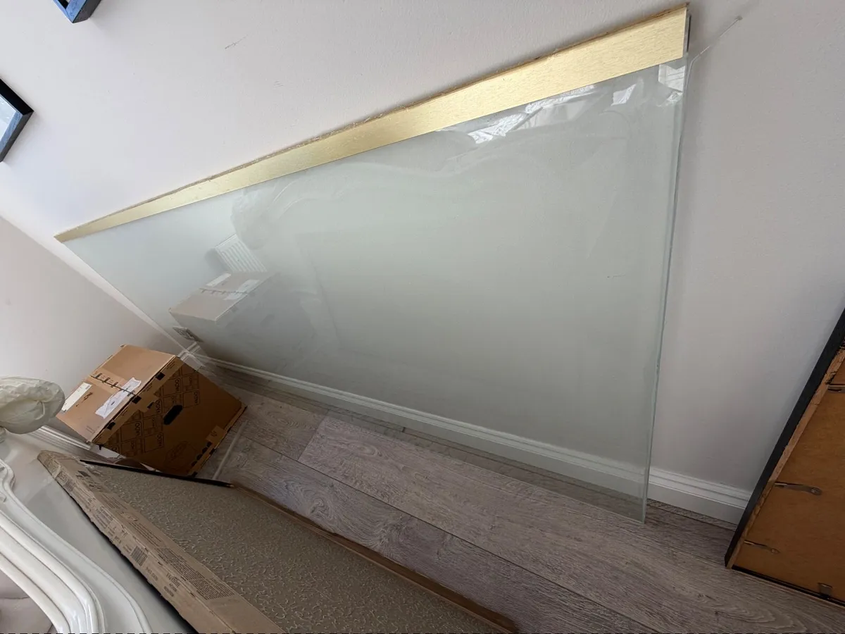 Title: MERLYN 8mm Wetroom Shower Panel – Brushed B - Image 3