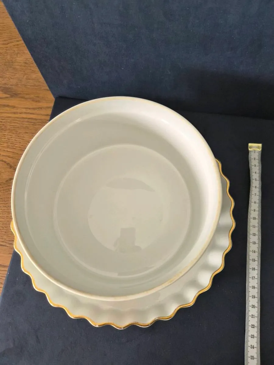 Royal Worcester 'Evesham Gold' flan& souffle - Image 4
