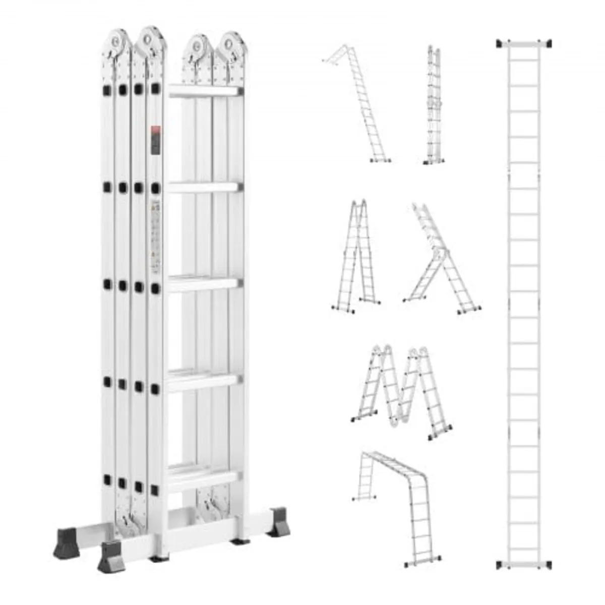 Multi-Purpose Folding Ladder, 7-in-1 Tall Extensio - Image 1