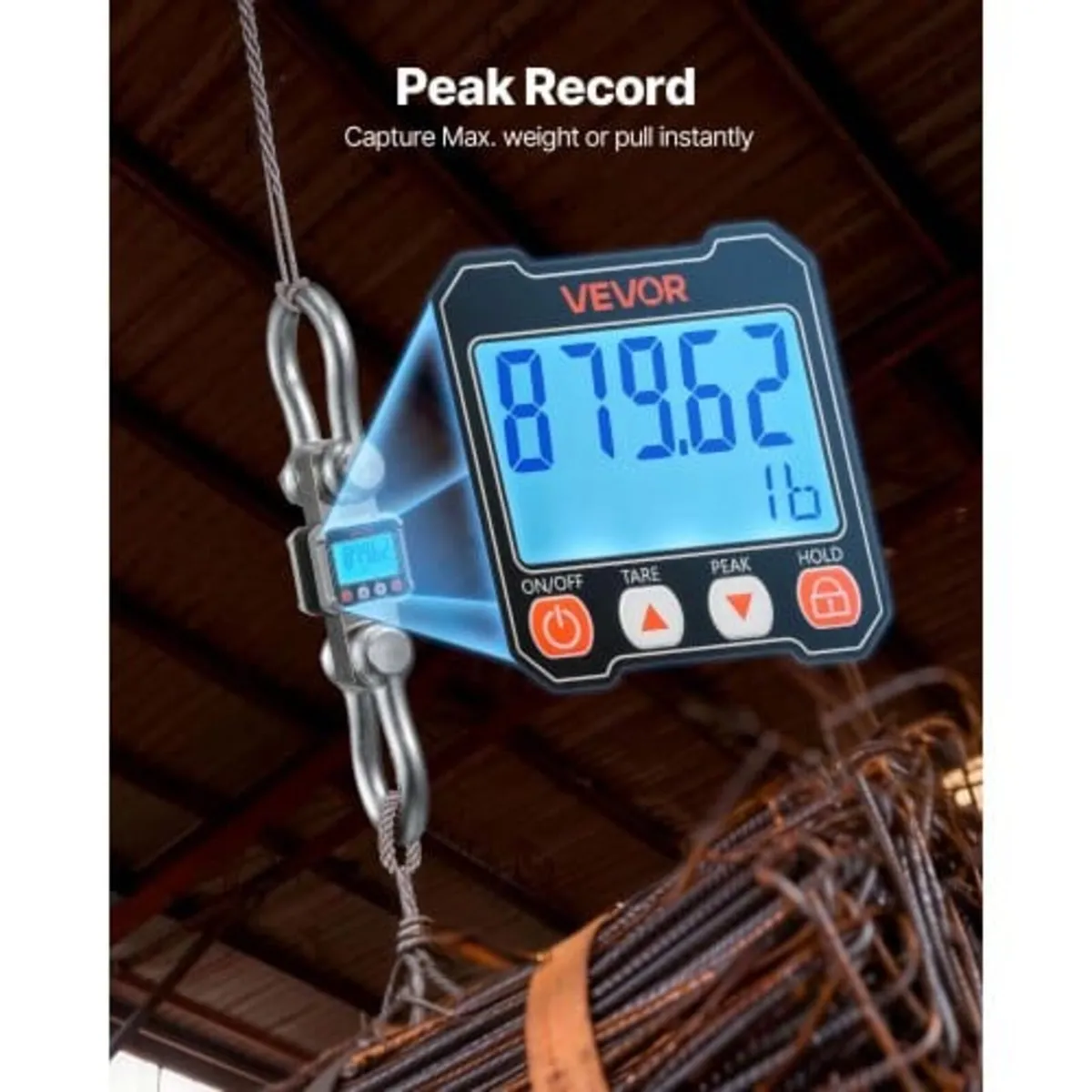 Digital Crane Scale, 22000 lbs/10 T Max Capacity, - Image 3