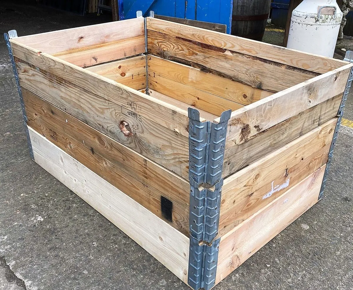 Foldable Stackable Pallet Collars/Veg Boxes - Image 3
