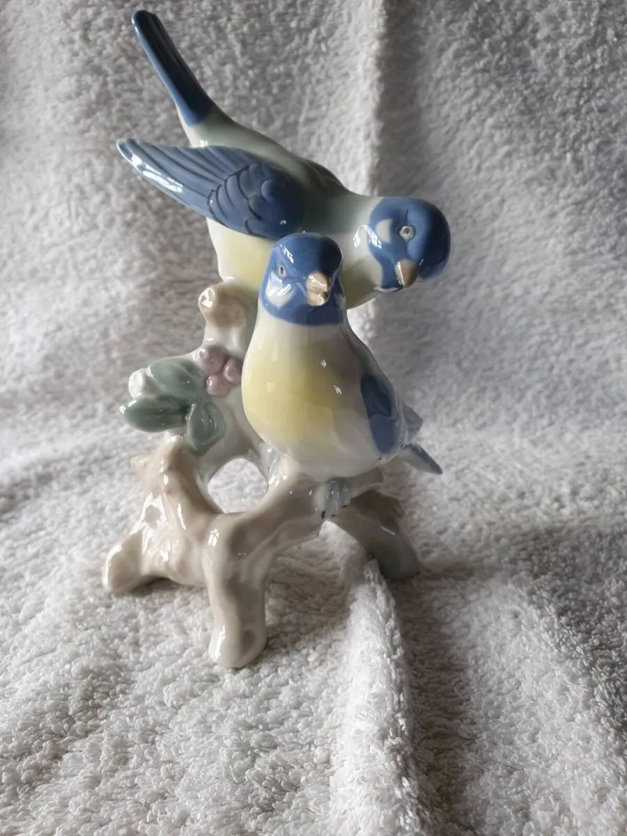 Vintage Bluebirds Figurine - Image 1