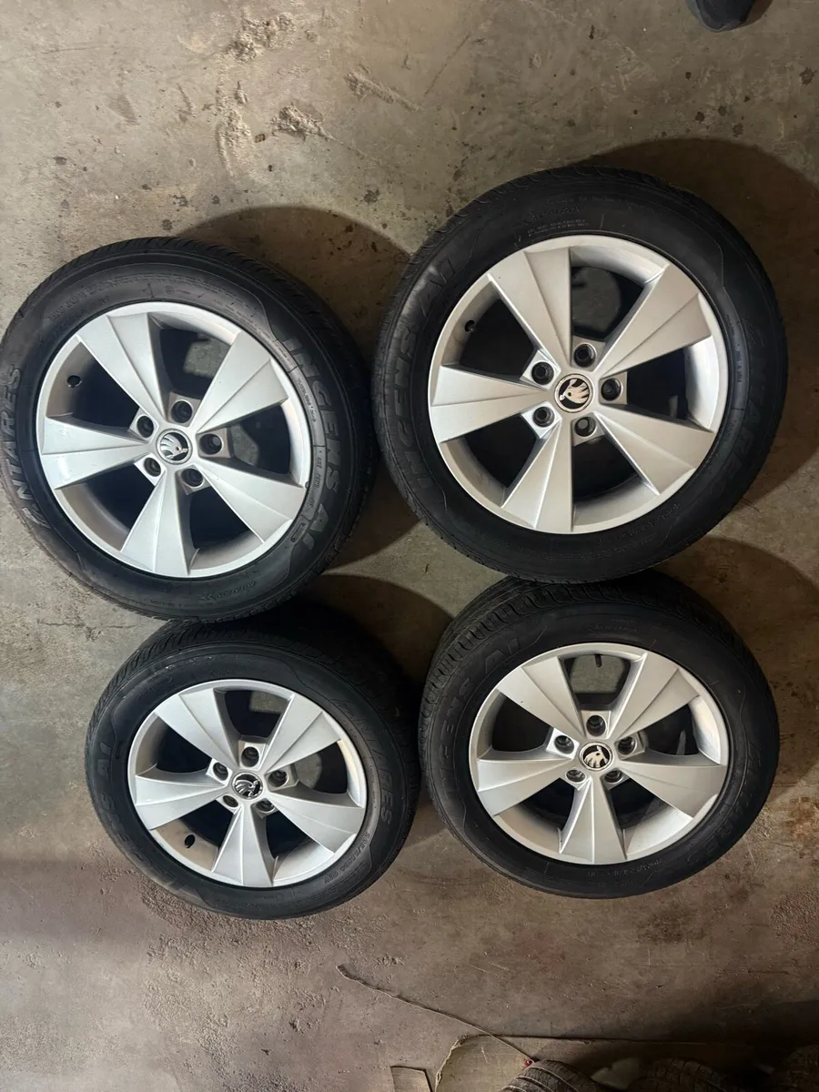 Skoda set of wheels for sale - Image 1