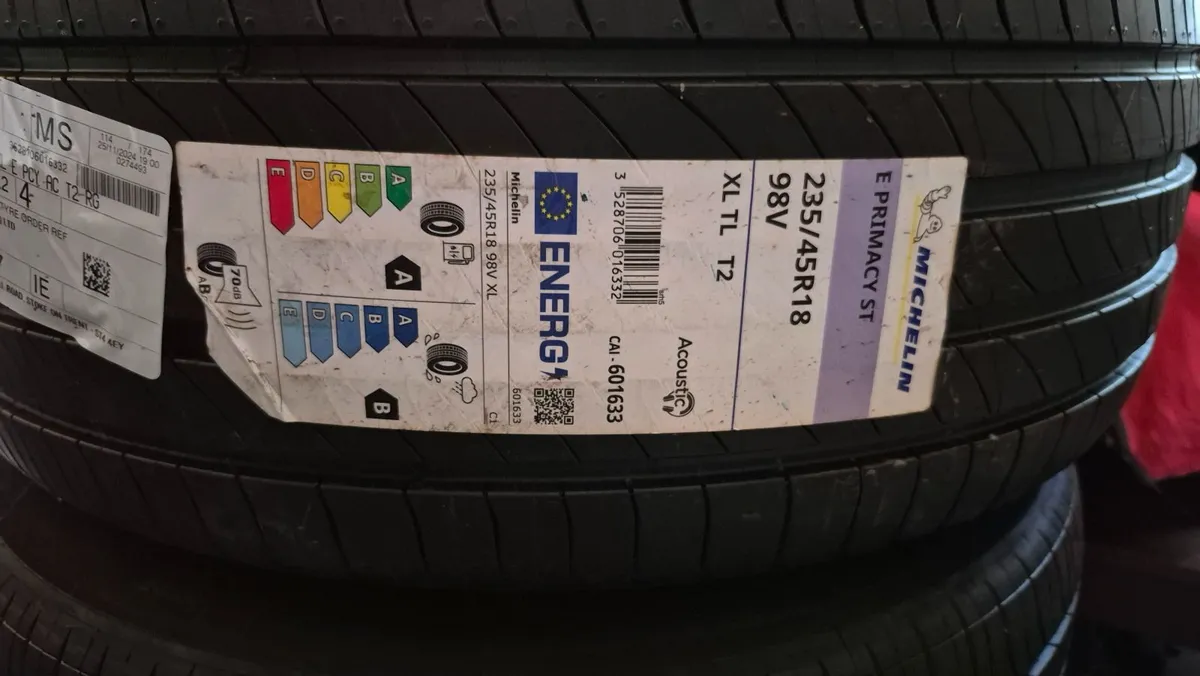 4 x New Michelin E Primacy Tyres (235 45 r18) - Image 2