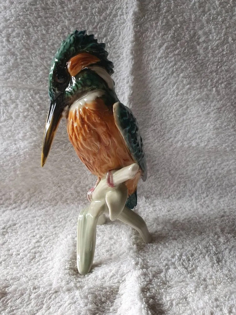 Vintage Goebel Kingfisher Porcelain Figurine - Image 1