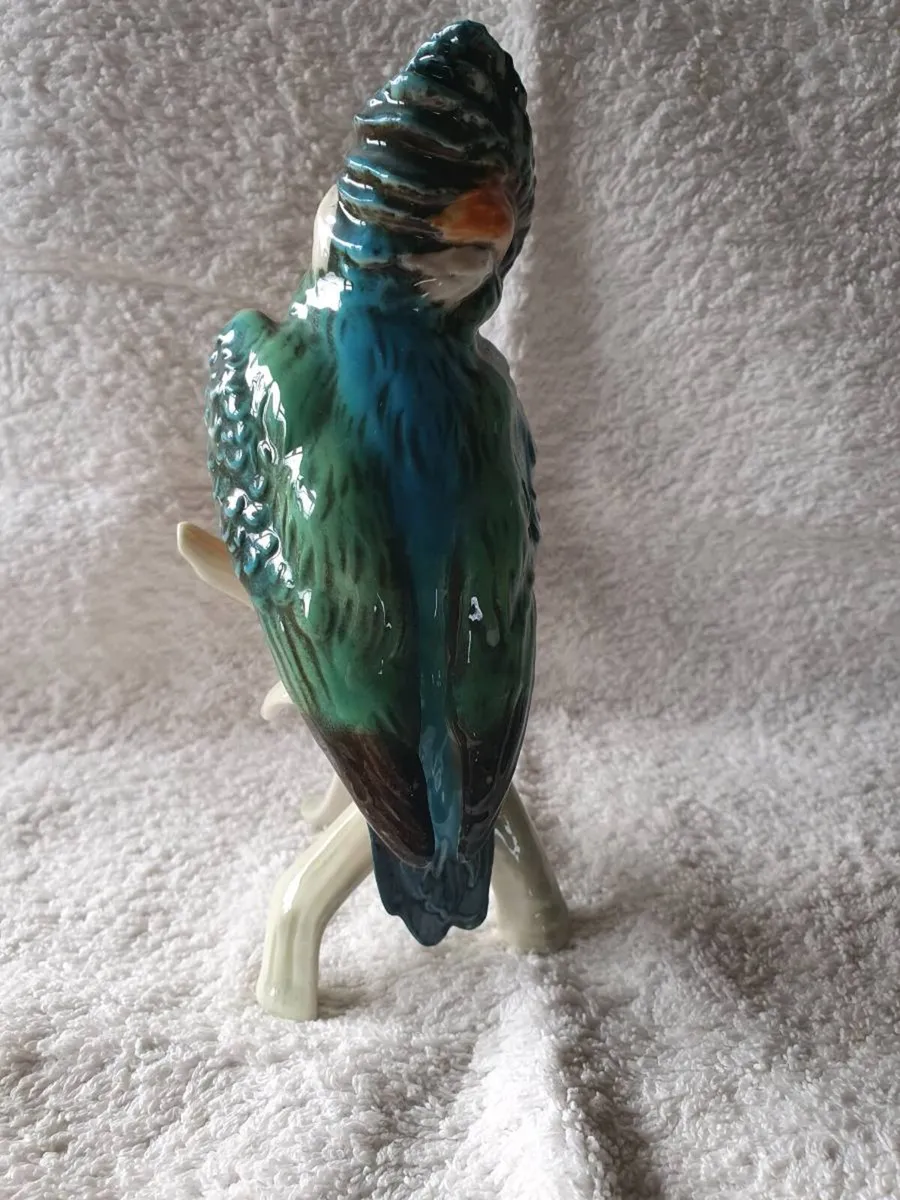 Vintage Goebel Kingfisher Porcelain Figurine - Image 3