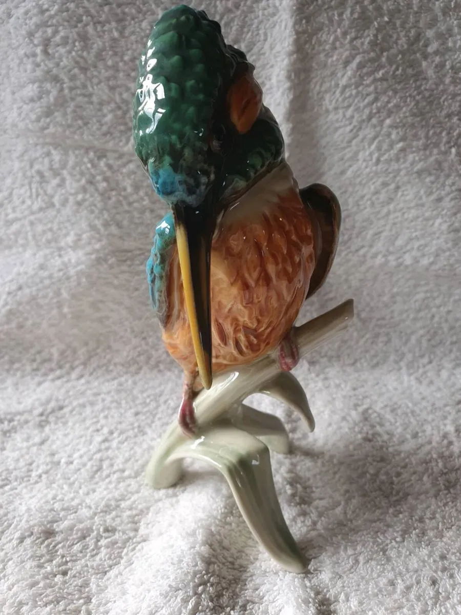 Vintage Goebel Kingfisher Porcelain Figurine - Image 4
