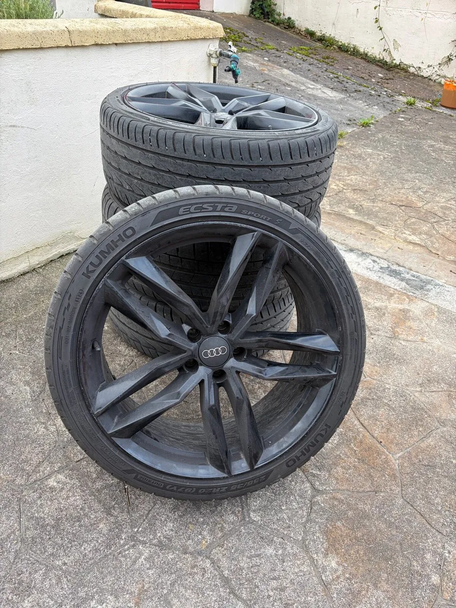A6 S-Line 20 Inch Black Edition Alloys *Read Ad* - Image 3