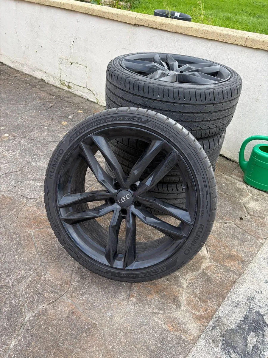A6 S-Line 20 Inch Black Edition Alloys *Read Ad* - Image 4