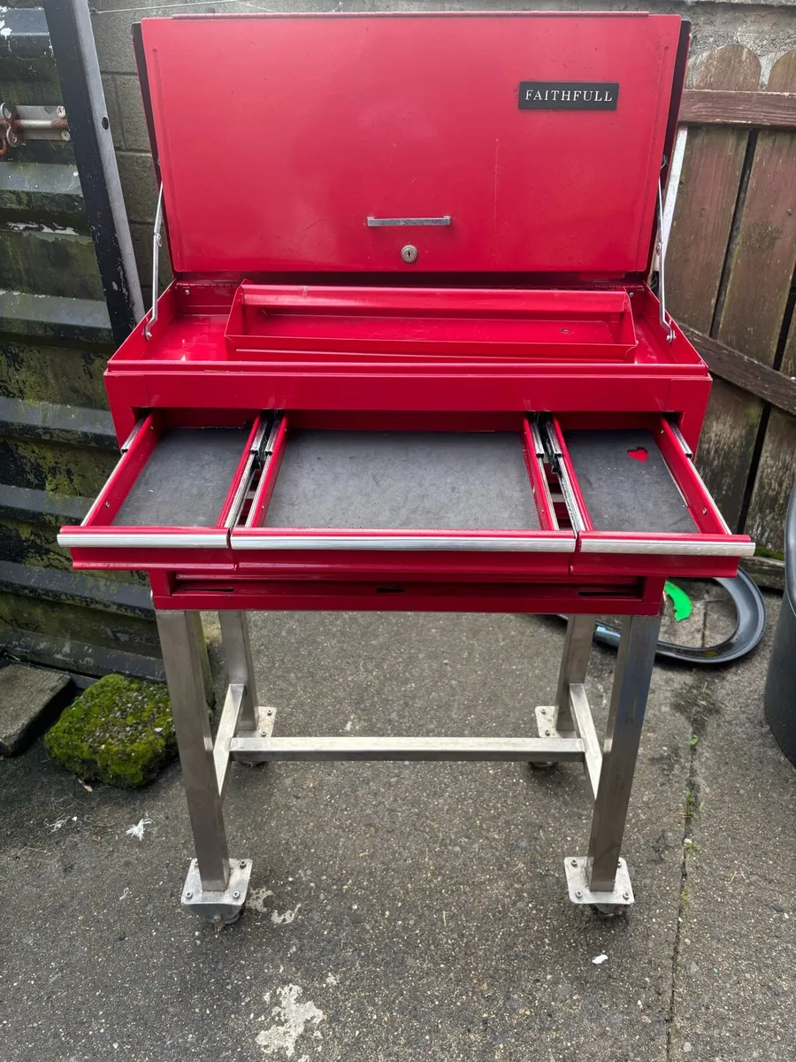 Tool Box Stainless Steel Trolley - Image 3