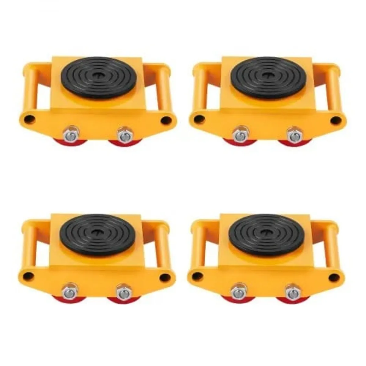 4PCS Machinery Skate Dolly, 17637LBS/8T Industrial - Image 1