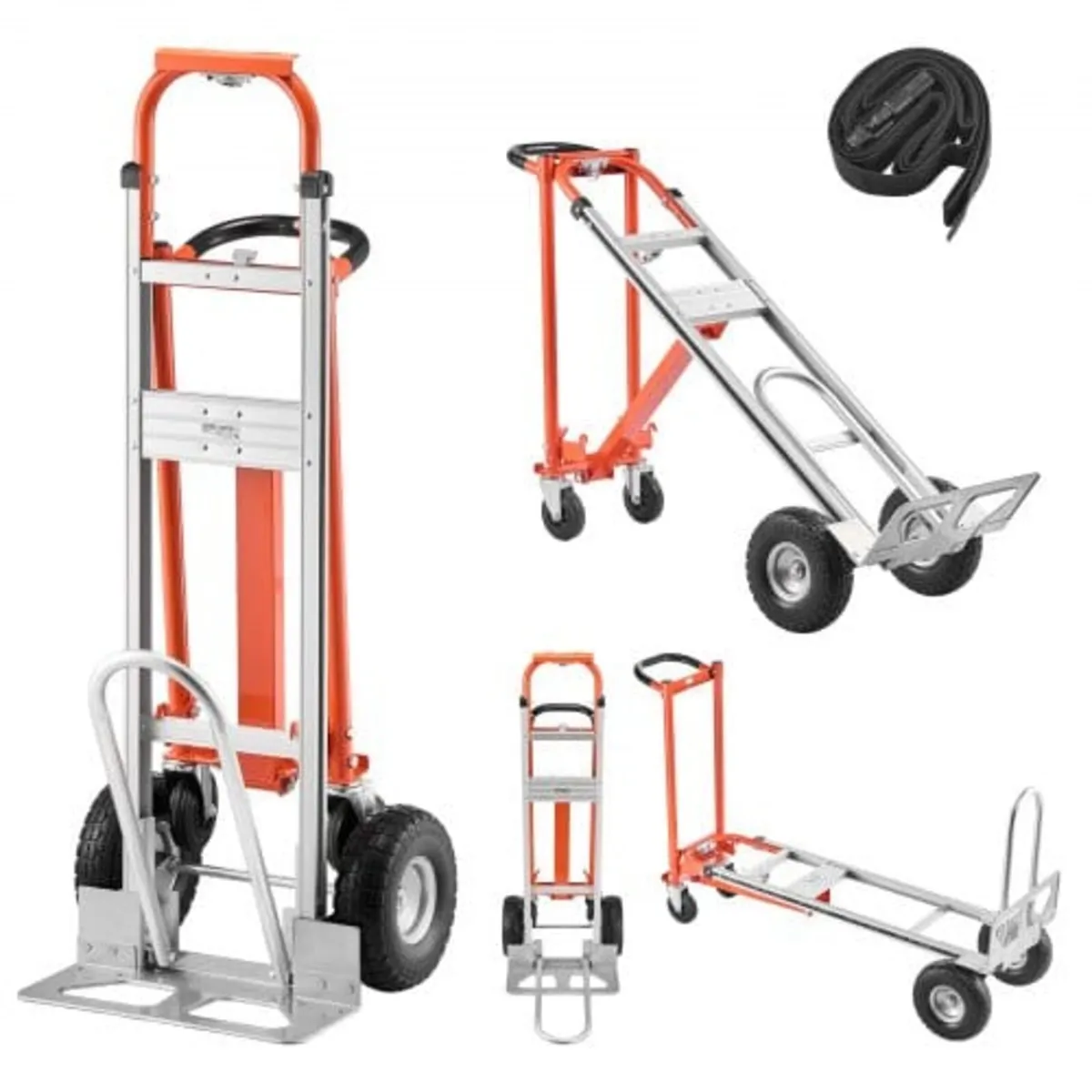 4 in 1 Hand Truck, 453.6 kg Load Capacity for 4-Wh - Image 1